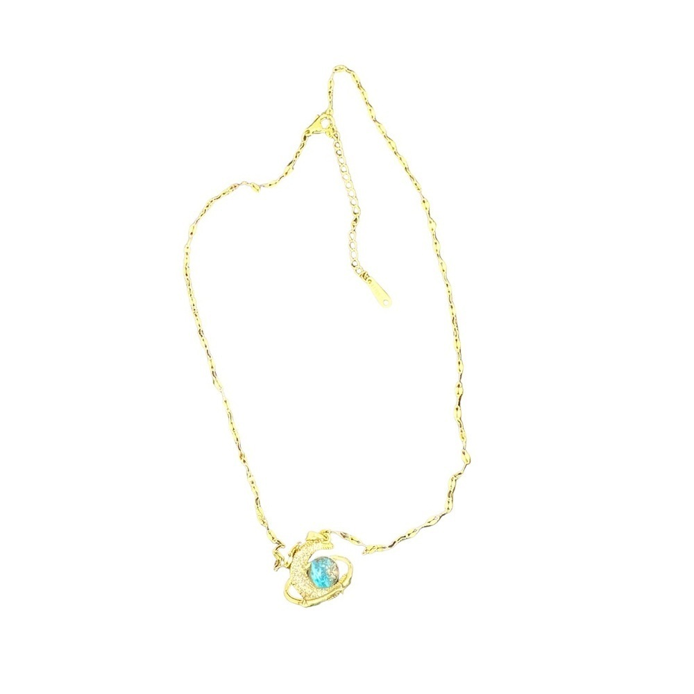 28 🔸 Gold Planet Pendant Necklace